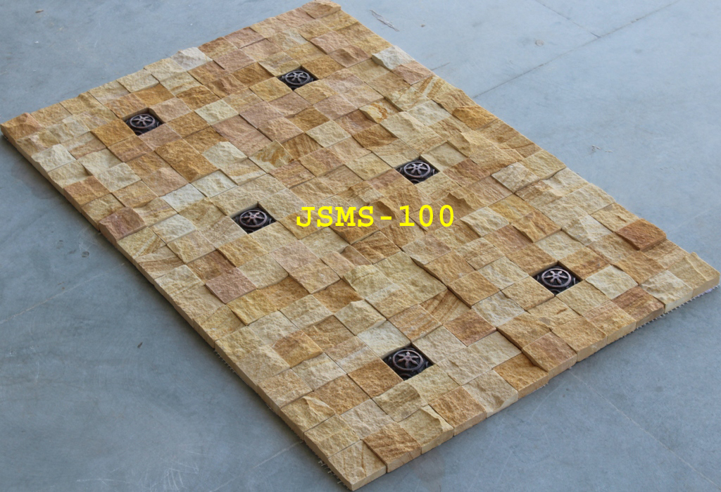 Stone Mosaic Tile For TV Unit and Bedroom Wall